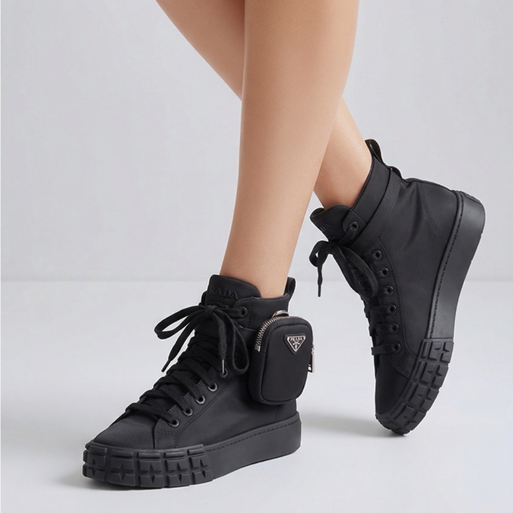 PRADA pouch nylon sneakers - Picture 2 of 10